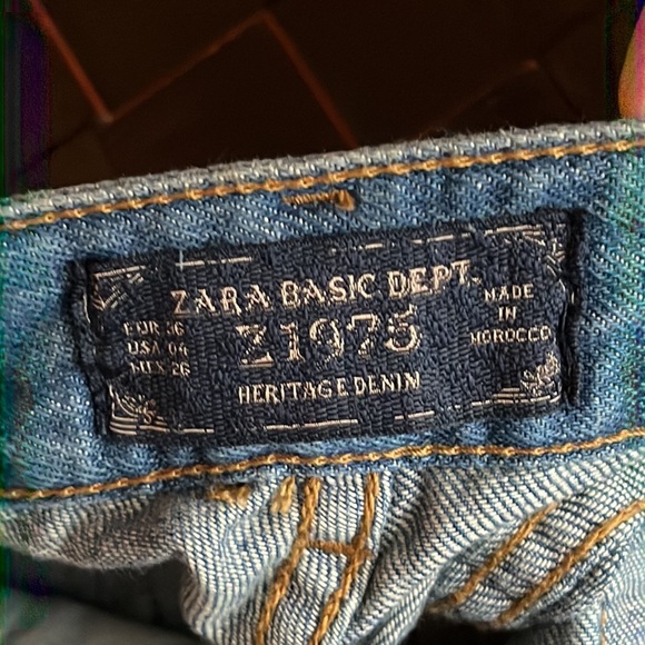 Super cute patchwork Jean Zara size 4 NWOT - Picture 4 of 4